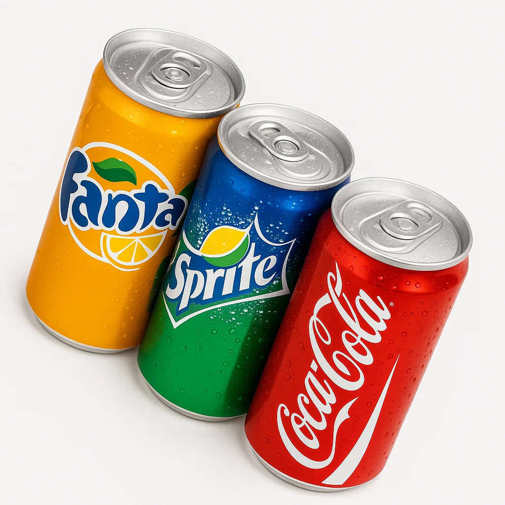 Cola, Fanta, Sprite